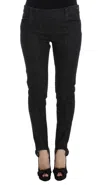 Ermanno Scervino Elegant Slim Fit Blue Jeans In Black