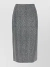 Ermanno Scervino Rhinestone-embellishment Pencil Skirt In Gray