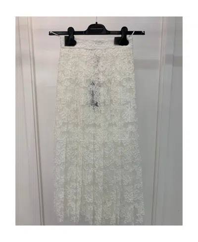 Ermanno Scervino Emblem Skirt In Gray