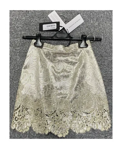 Ermanno Scervino Emblem Skirt In Nude