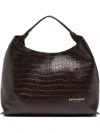 Ermanno Scervino Embossed Tote Bag In Brown