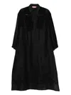 Ermanno Scervino Embroidered Collar Shirt In Black