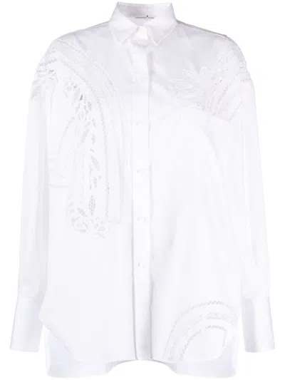 ERMANNO SCERVINO EMBROIDERED COTTON SHIRT