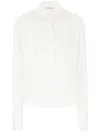 Ermanno Scervino Embroidered Cotton Shirt In White