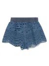 Ermanno Scervino Embroidered Denim Shorts