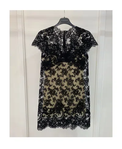 Ermanno Scervino Embroidered Detail Dress In Black