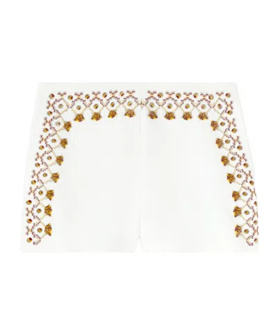 Ermanno Scervino Embroidered-detail Mini Shorts