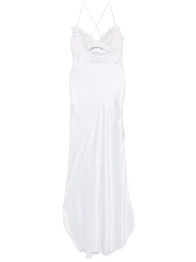 Ermanno Scervino Besticktes Maxikleid In Nude