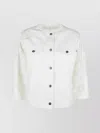 Ermanno Scervino Embroidered Front Pockets Long Sleeves Jacket In White