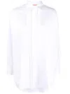 Ermanno Scervino Embroidered-insert Cotton Shirt In White