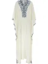 Ermanno Scervino Flowing Silhouette Silk Kaftan In 白色