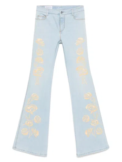 ERMANNO SCERVINO EMBROIDERED JEANS