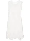 ERMANNO SCERVINO EMBROIDERED LACE SHORT DRESS