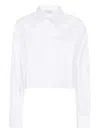Ermanno Scervino Embroidered-logo Cotton Shirt In White