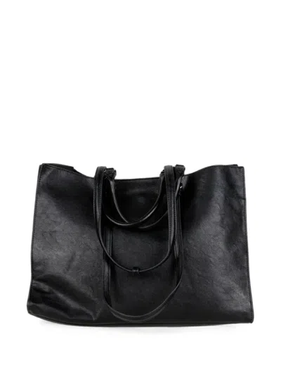 Ermanno Scervino Embroidered Logo Tote Bag In Black