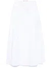Ermanno Scervino Embroidered Midi Skirt In White