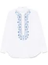 Ermanno Scervino Embroidered-motif Shirt In White