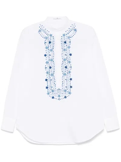 Ermanno Scervino Embroidered-motif Shirt In White