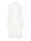 Ermanno Scervino Floral-embroidery Mini Dress In White