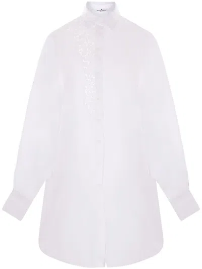 Ermanno Scervino Broderie Anglaise Shirt In White