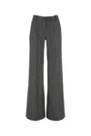 Ermanno Scervino Wide-leg High Waist Trousers With Herringbone Pattern