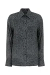 Ermanno Scervino Embroidered Viscose Shirt In Gray