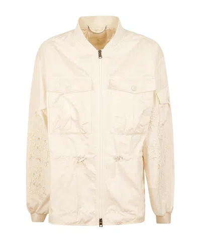 ERMANNO SCERVINO ERMANNO SCERVINO EMBROIDERED ZIP-UP JACKET