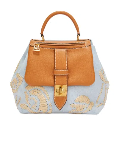 Ermanno Scervino Embroidery Shoulder Bag In Multicolor