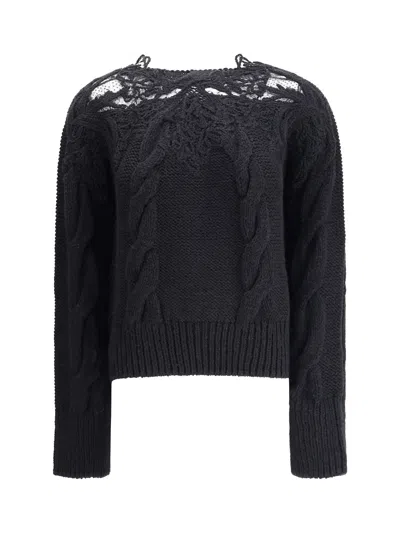 ERMANNO SCERVINO EMBROIDERY SWEATER