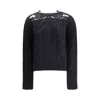 Ermanno Scervino Embroidery Sweater In Black