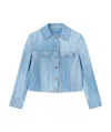 Ermanno Scervino Blue Denim Jacket In Blue