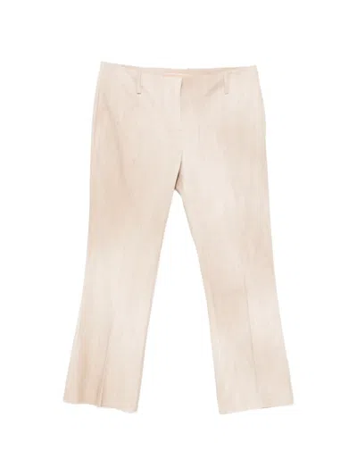 Ermanno Scervino Emy Textured Cropped Trousers In Metallic