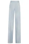 Ermanno Scervino Pants  Woman Color Gnawed Blue In White