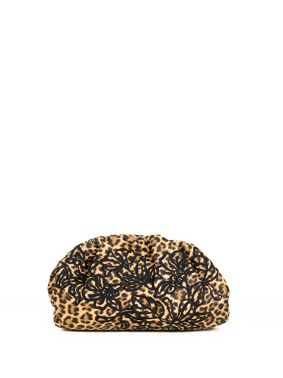 Ermanno Scervino Leopard Clutch In Brown