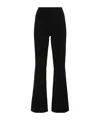 Ermanno Scervino Exposed-seam Detail Flared Trousers In Black