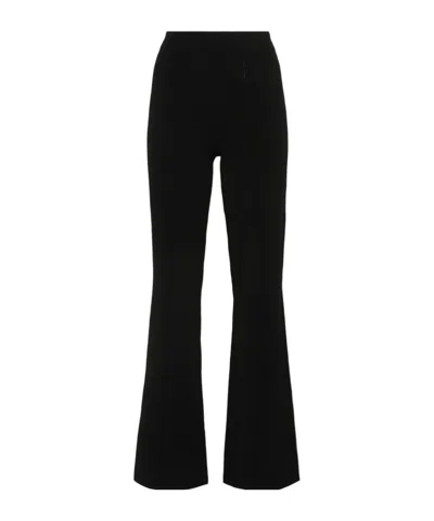 Ermanno Scervino Exposed-seam Detail Flared Trousers In Black
