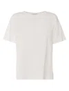 Ermanno Scervino Eyelet-embroidered Short-sleeve T-shirt In White