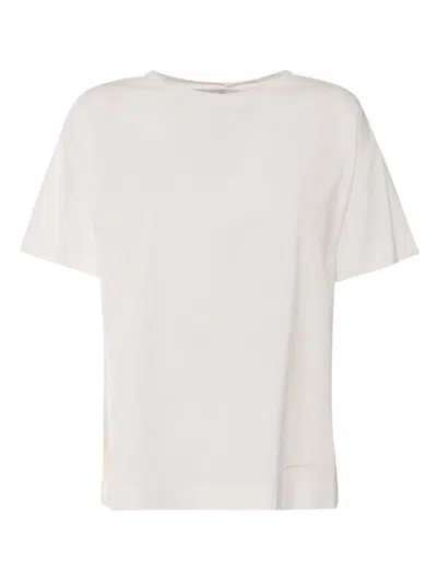 Ermanno Scervino Eyelet-embroidered Short-sleeve T-shirt In White