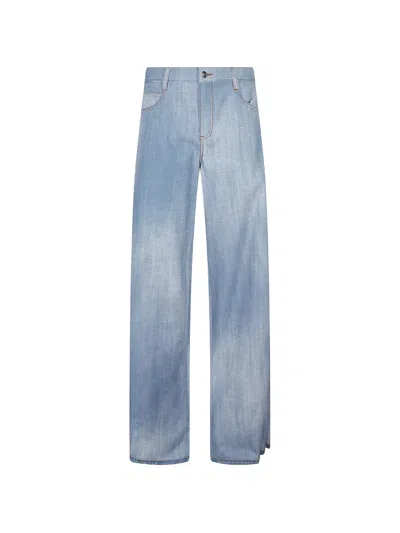 Ermanno Scervino Faded-effect Jeans In Blue
