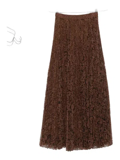 Ermanno Scervino Skirt In Brown