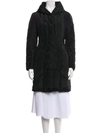 Pre-owned Ermanno Scervino Faux Fur Coat In Black