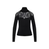 Ermanno Scervino Fitted Sweater With Lace Detailing In Black