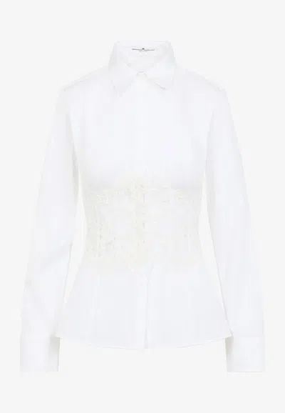 Ermanno Scervino Fitted-waist Long-sleeved Shirt
