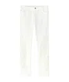 Ermanno Scervino Five-pocket Denim Jeans With Rebrode Lace In White