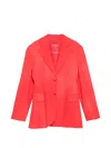 Ermanno Scervino Flap-pocket Blazer In Red