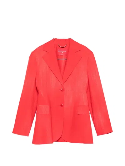 Ermanno Scervino Flap-pocket Blazer In Red