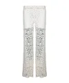 Ermanno Scervino White Macramã© Flare Pants
