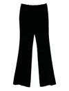 Ermanno Scervino Pressed-crease Trousers In Black