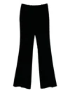 Ermanno Scervino Pressed-crease Trousers In Black