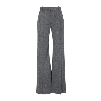 ERMANNO SCERVINO ERMANNO SCERVINO FLARED GREY TROUSERS WITH TAILORED DESIGN